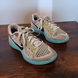 Nike Lunartempo White Volt Aqua Women’s Running Shoes Size 8